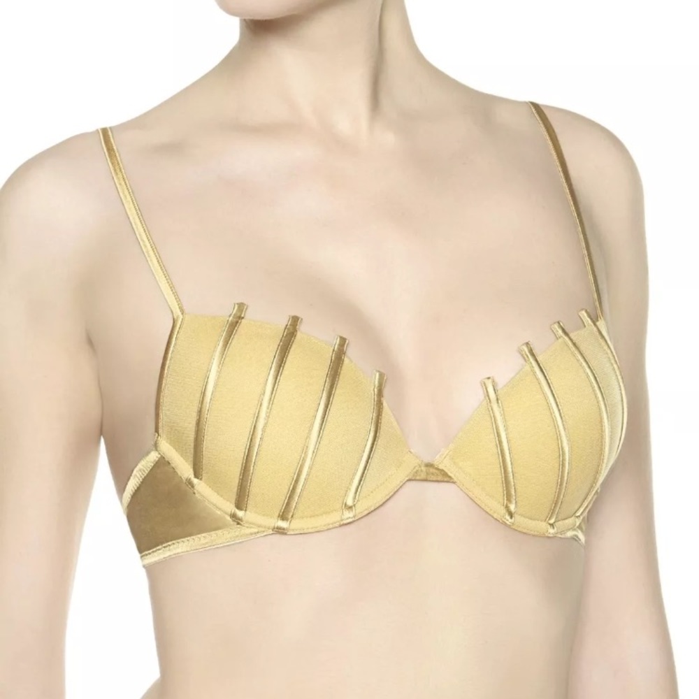 La Perla Graphique Couture Yellow Push-Up Bra sz.36B